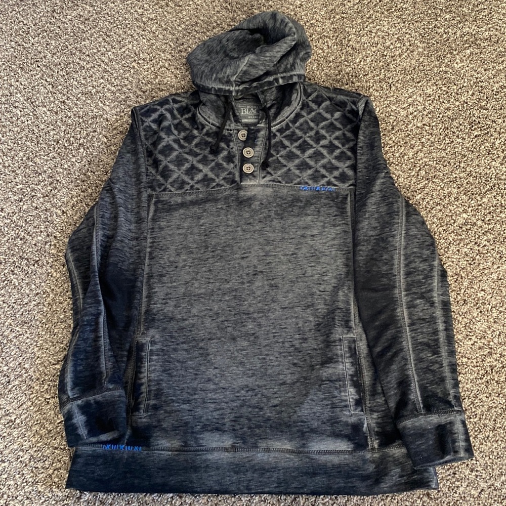 Mens Buckle Black Lightweight Sweatshirt Size XL